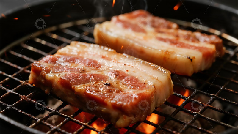 高清大图下载【趣麦麦图】美食烧烤之猪肉