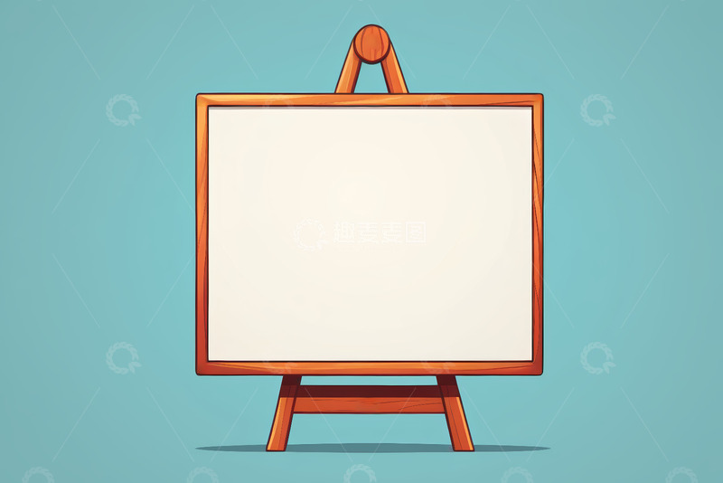 高清大图下载【趣麦麦图】空白画板插画