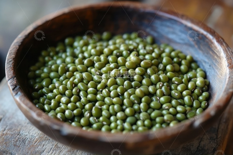 高清大图下载【趣麦麦图】一碗绿豆豆类摄影