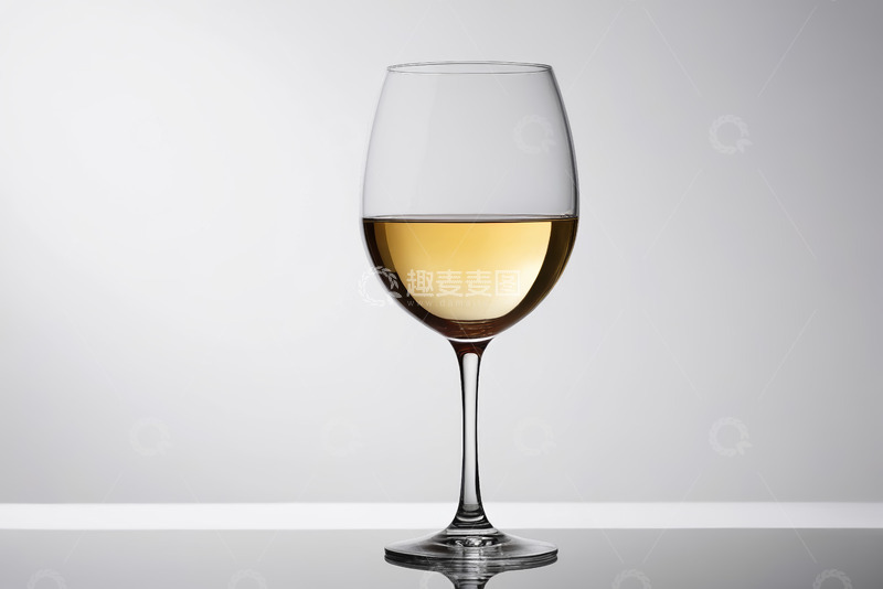 高清大图下载【趣麦麦图】高脚杯中的白葡萄酒