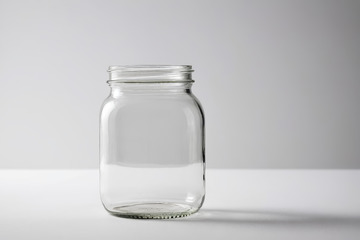 透明玻璃罐静物特写