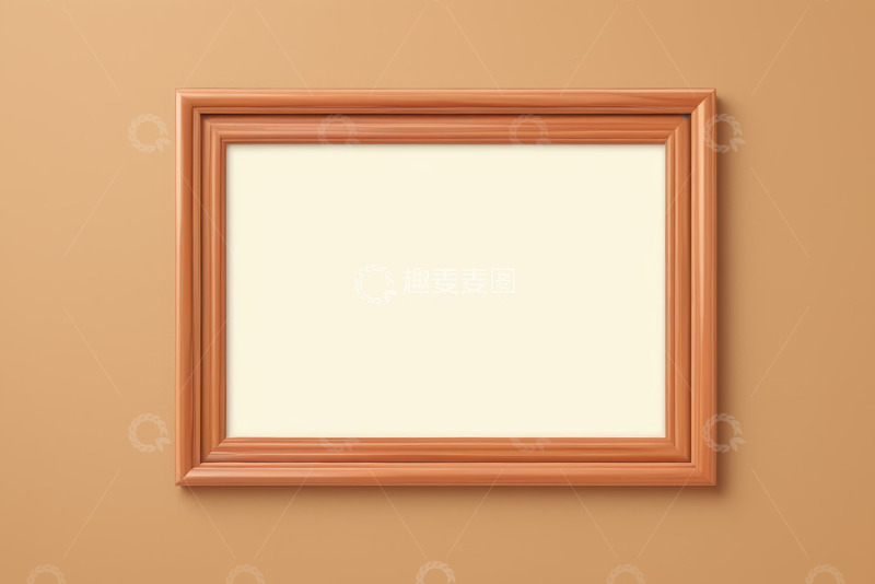 高清大图下载【趣麦麦图】棕色框架装饰画框