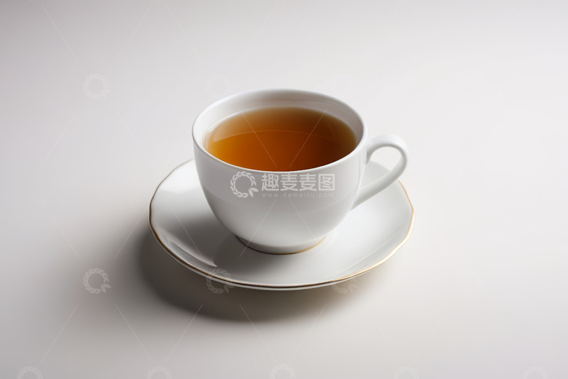 高清大图下载【趣麦麦图】白色茶杯中的茶饮特写