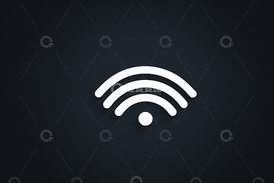 白色WiFi网络标志图标
