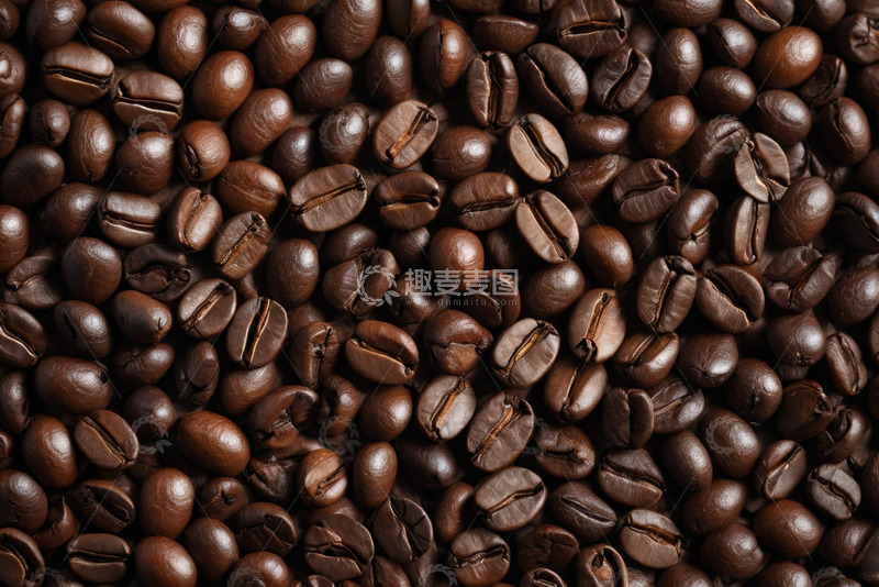高清大图下载【趣麦麦图】咖啡豆特写画面