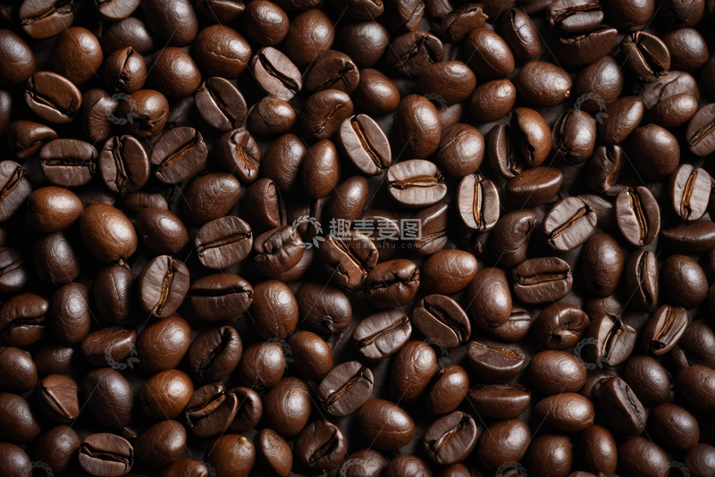 高清大图下载【趣麦麦图】咖啡豆特写素材