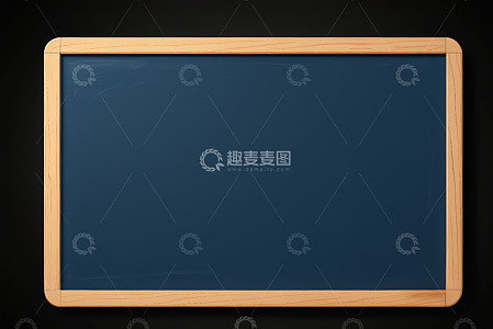 空白木质边框黑板素材