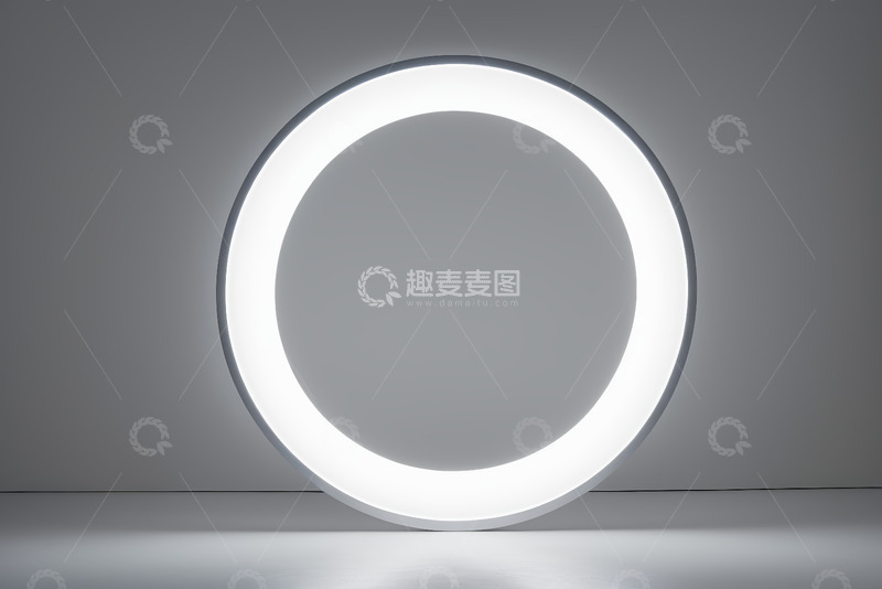 高清大图下载【趣麦麦图】现代发光环形灯具展示