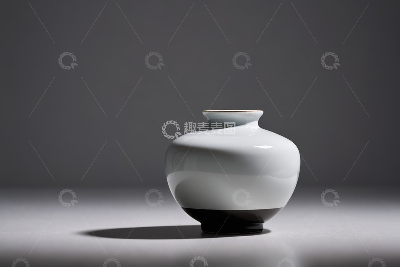 高清大图下载【趣麦麦图】白色陶瓷花瓶静物特写