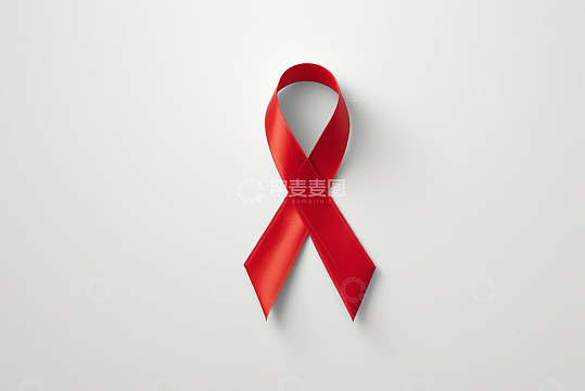 红色艾滋病防治丝带