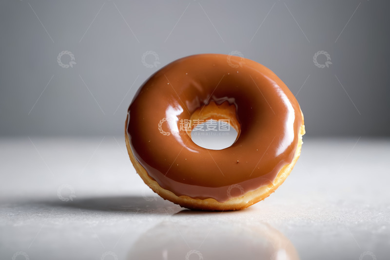 高清大图下载【趣麦麦图】巧克力甜甜圈特写