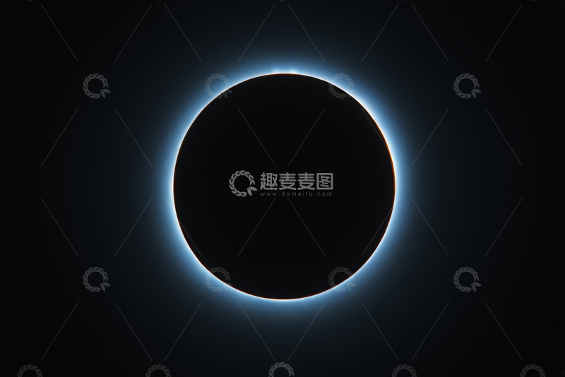 高清大图下载【趣麦麦图】日食天文现象特写