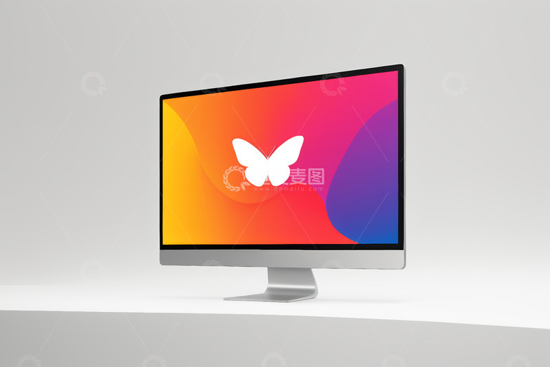 高清大图下载【趣麦麦图】彩色屏幕电脑显示器展示