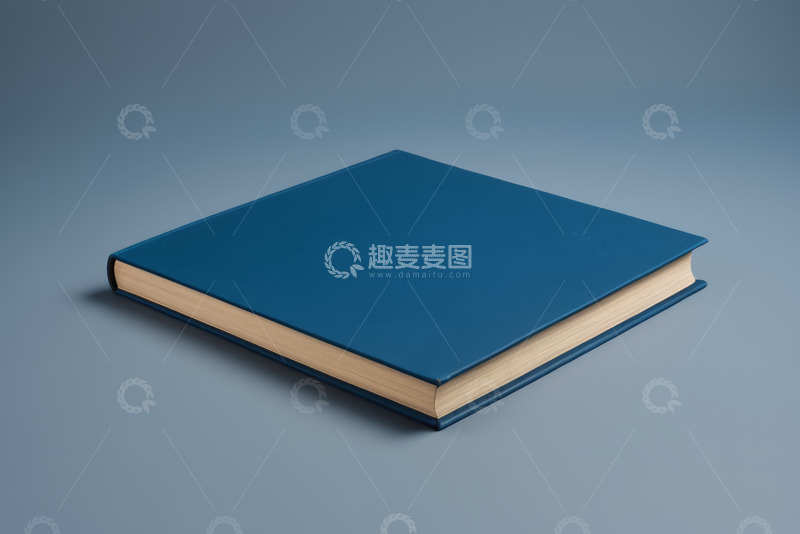 高清大图下载【趣麦麦图】蓝色封面书籍特写