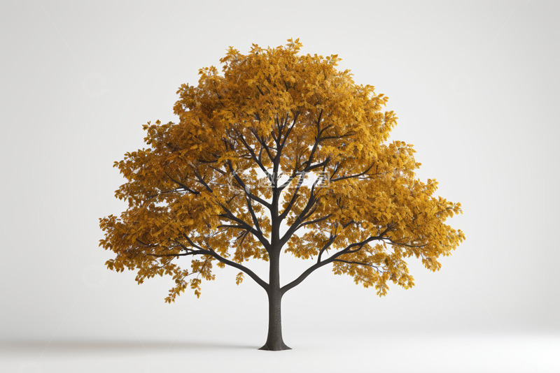 高清大图下载【趣麦麦图】秋季黄色树木模型
