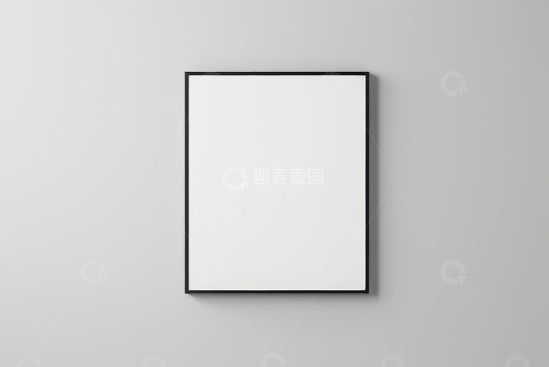 高清大图下载【趣麦麦图】白色背景上的黑色框架