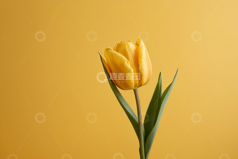 高清大图下载【趣麦麦图】黄色郁金香特写