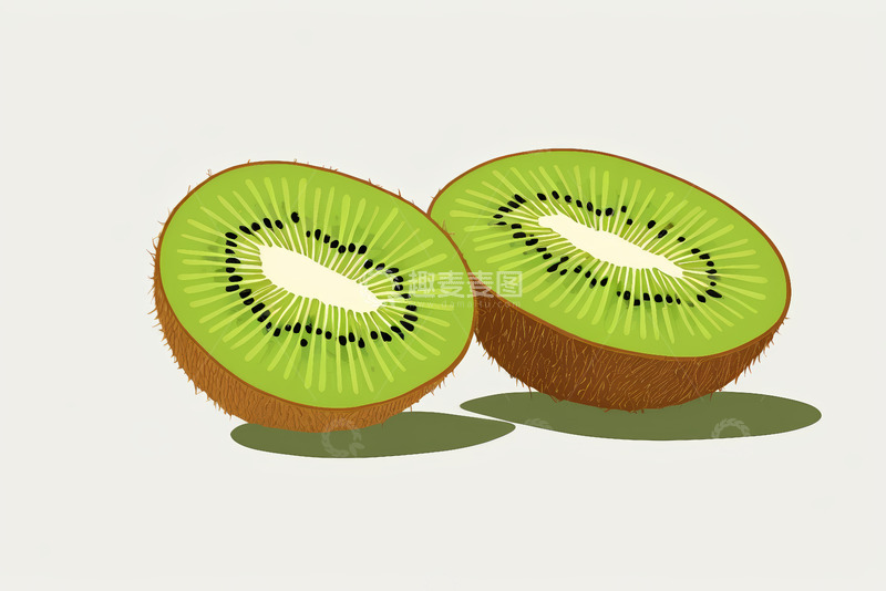 高清大图下载【趣麦麦图】切开的猕猴桃水果素材