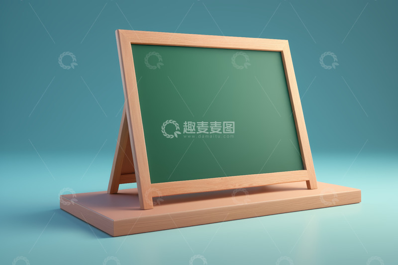 高清大图下载【趣麦麦图】木质小黑板展示架