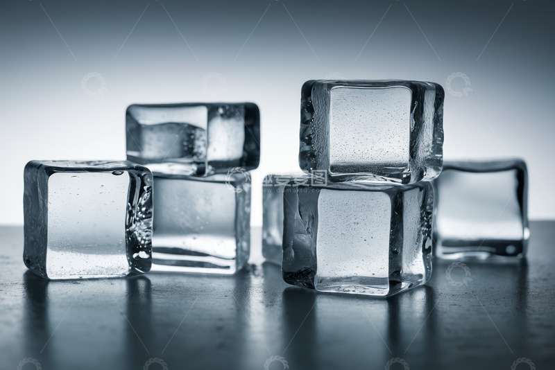 高清大图下载【趣麦麦图】透明冰块特写素材