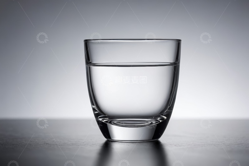 高清大图下载【趣麦麦图】透明玻璃杯中装的清澈液体