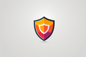 彩色盾牌标志设计素材