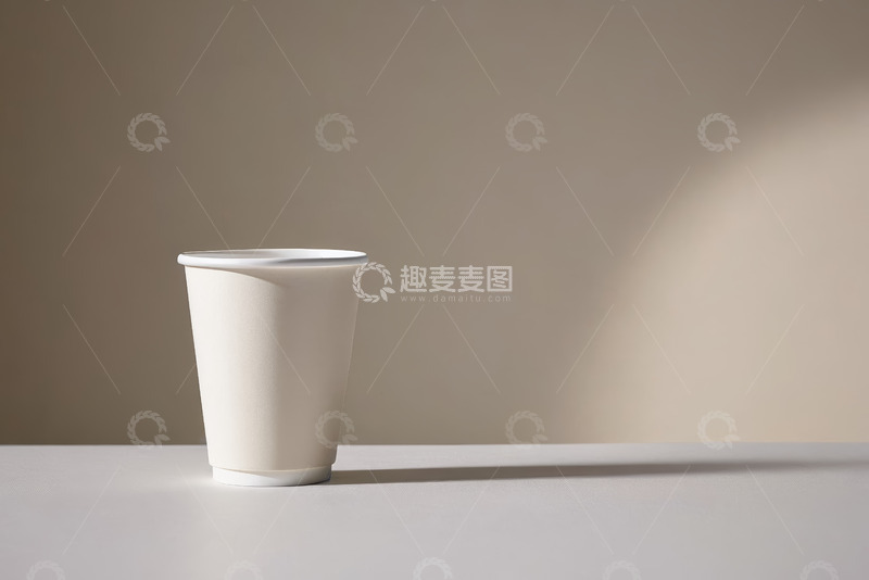 高清大图下载【趣麦麦图】白色纸杯特写