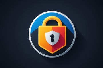 安全锁图标设计素材