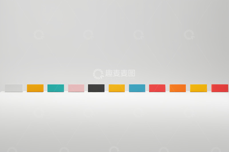 高清大图下载【趣麦麦图】彩色方块排列展示图