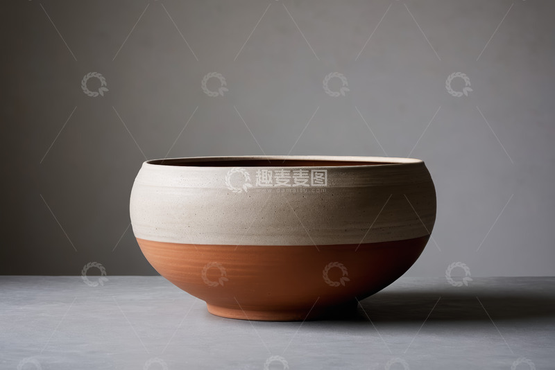 高清大图下载【趣麦麦图】陶制碗特写静物