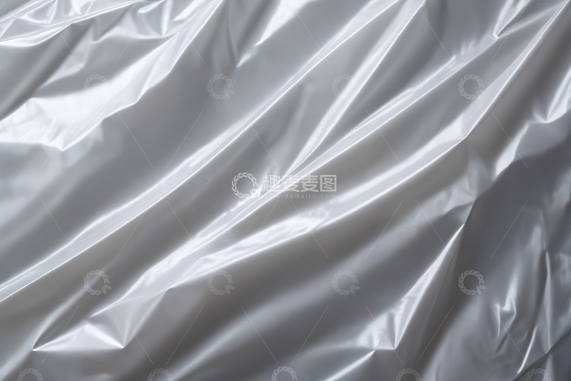 高清大图下载【趣麦麦图】银色褶皱丝绸背景纹理