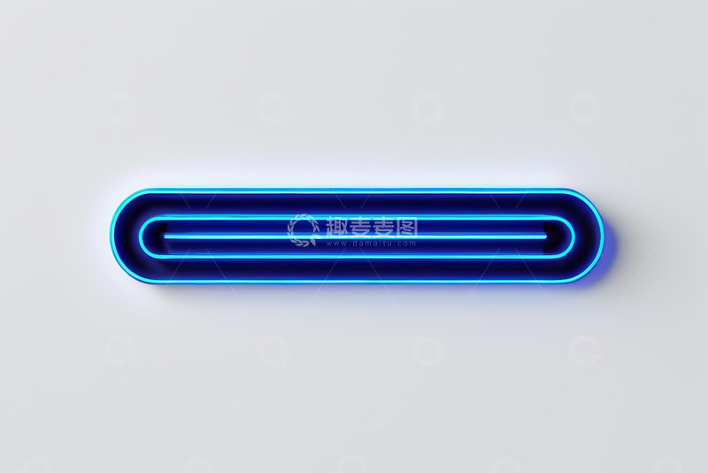 高清大图下载【趣麦麦图】蓝色发光霓虹线条设计素材