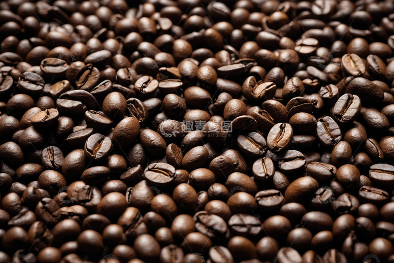 高清大图下载【趣麦麦图】咖啡豆特写素材