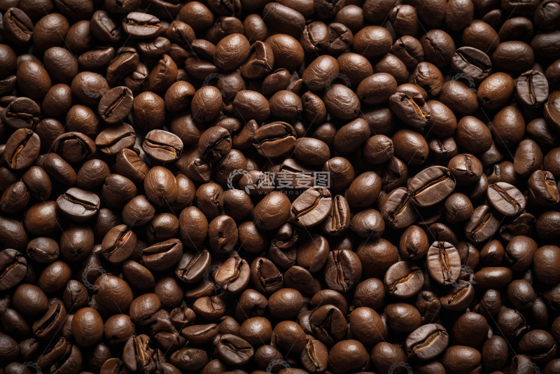 高清大图下载【趣麦麦图】特写咖啡豆素材