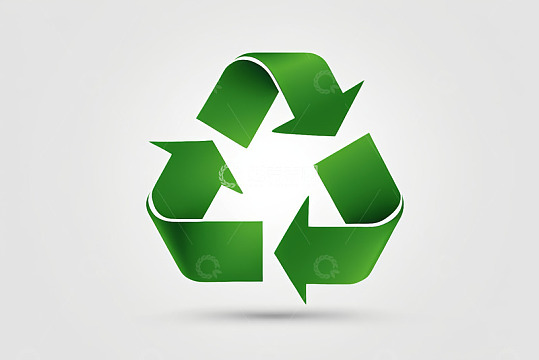 绿色回收标志图标