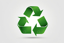 绿色回收标志图标