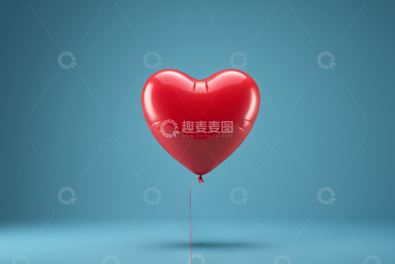 高清大图下载【趣麦麦图】红色心形气球