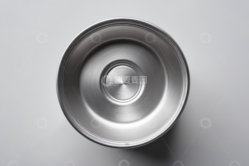 高清大图下载【趣麦麦图】不锈钢碗顶视图素材