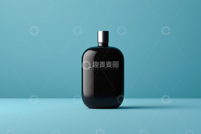 高清大图下载【趣麦麦图】黑色瓶子产品特写
