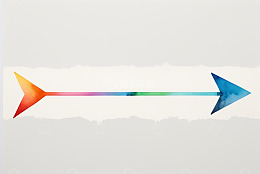 彩色渐变箭头设计素材
