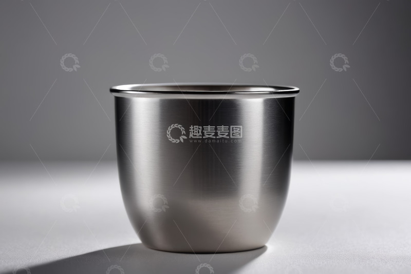 高清大图下载【趣麦麦图】不锈钢杯子特写静物素材