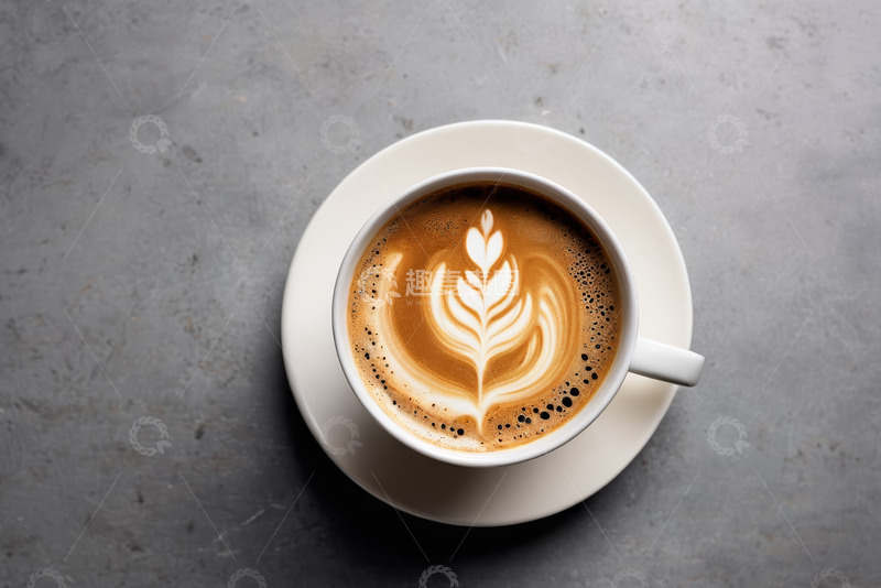高清大图下载【趣麦麦图】咖啡杯中的精美拉花