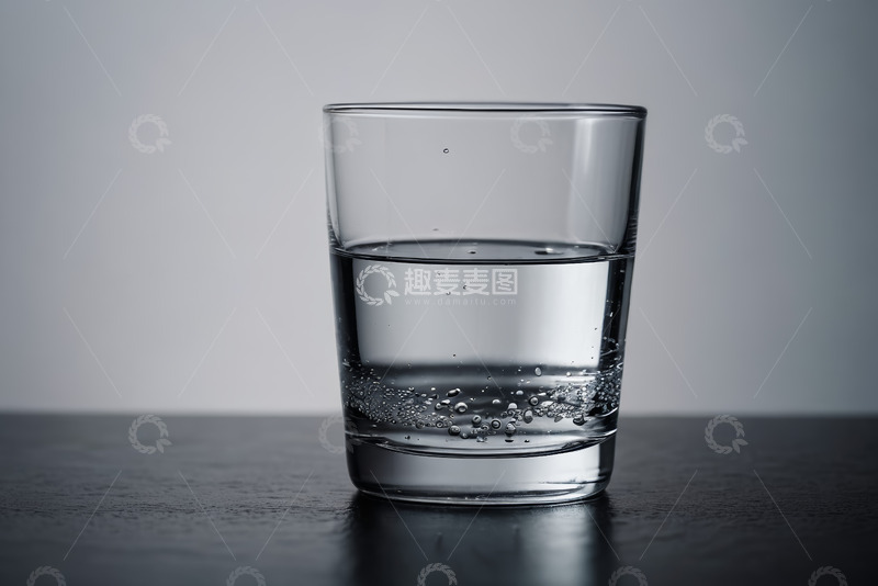 高清大图下载【趣麦麦图】玻璃杯中的透明液体