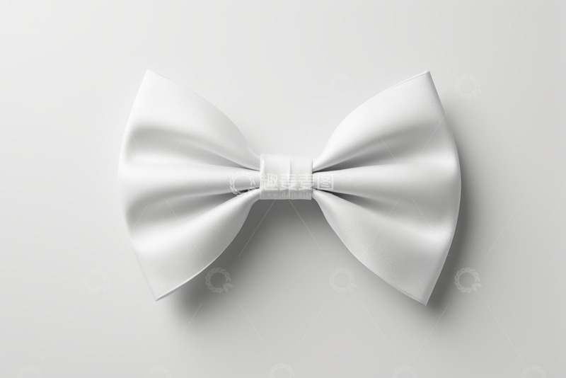 高清大图下载【趣麦麦图】白色蝴蝶结素材