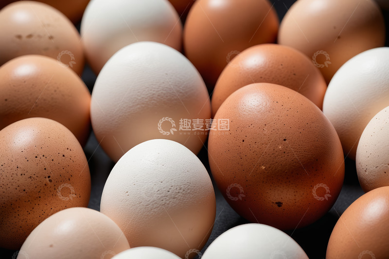 高清大图下载【趣麦麦图】多色鸡蛋特写