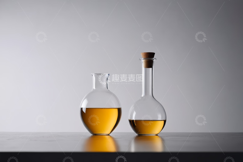 高清大图下载【趣麦麦图】实验室玻璃瓶装液体静物