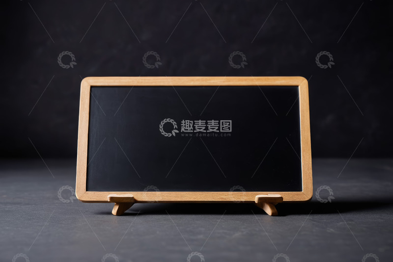 高清大图下载【趣麦麦图】木质小黑板空白展示
