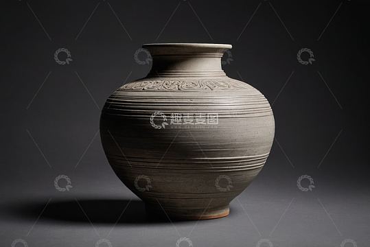 素色陶罐工艺艺术特写