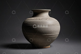 素色陶罐工艺艺术特写