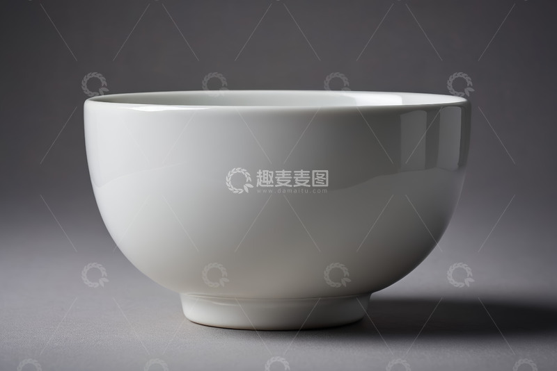 高清大图下载【趣麦麦图】白色陶瓷碗特写